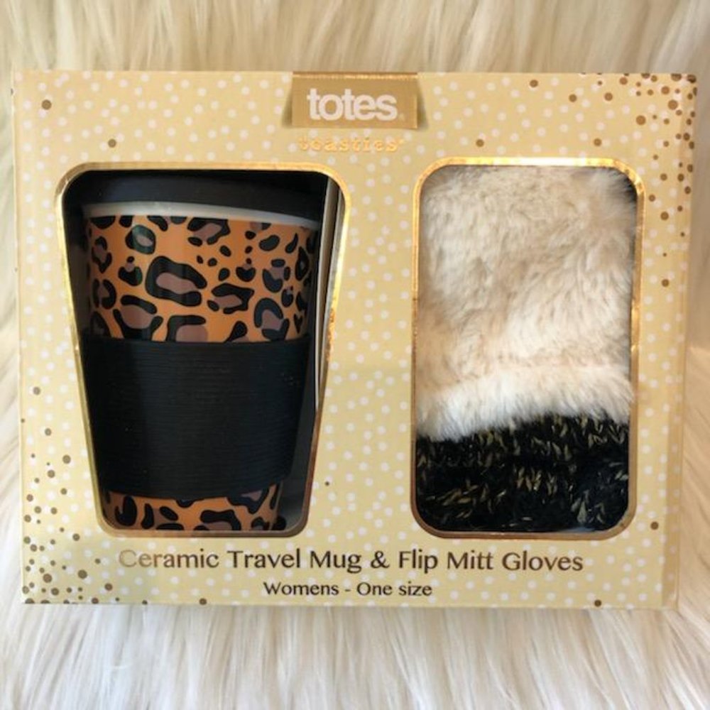 Totes Travel Mug & Flip Mitten Boxed Gift Set